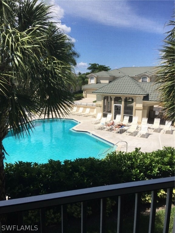 Second story location provides beautiful view from