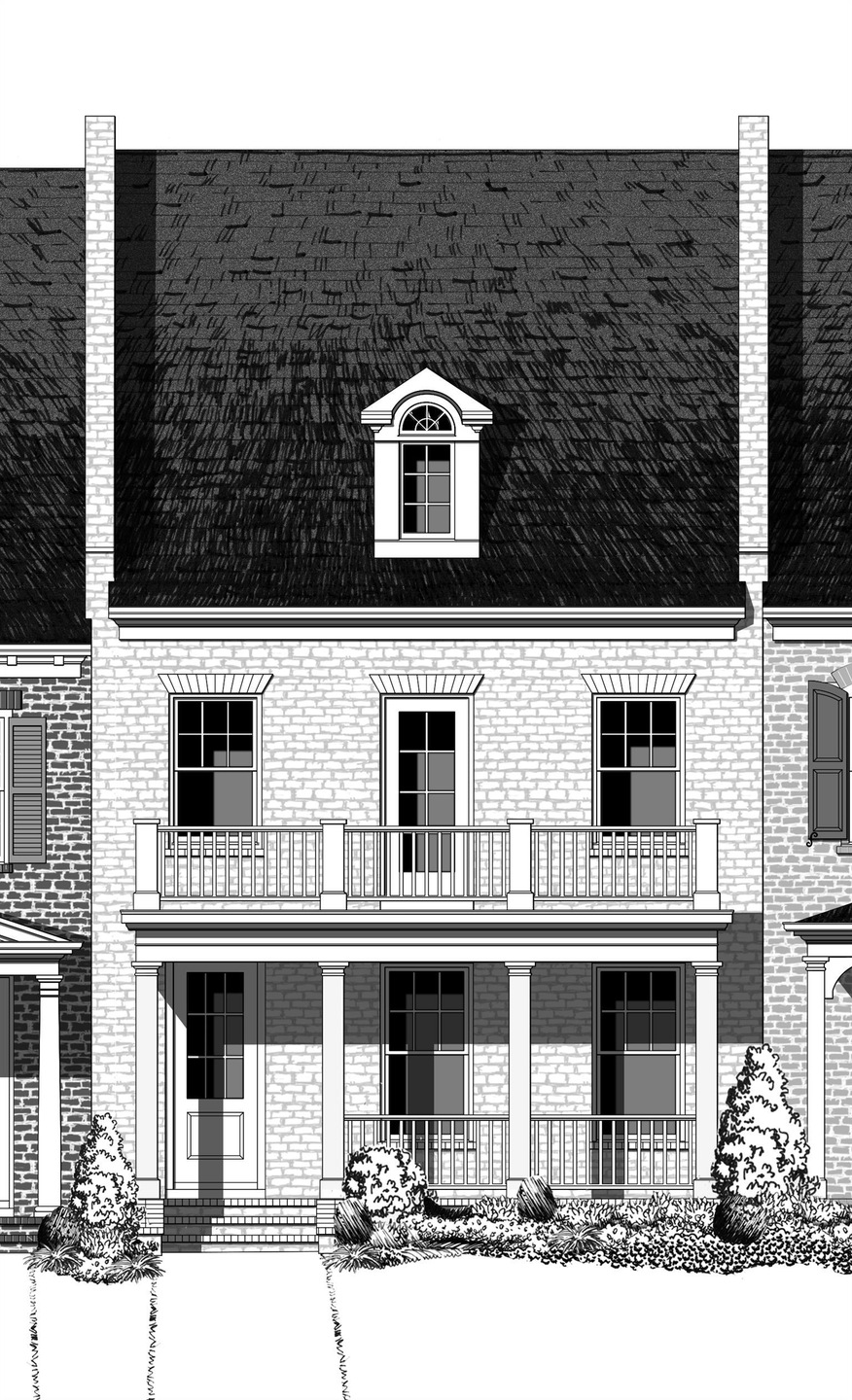 Rendering of front exterior - Interior Unit