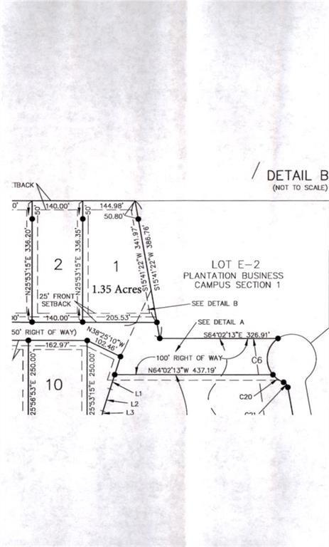 Lot 1; West Alpha Drive Lot Dimensions