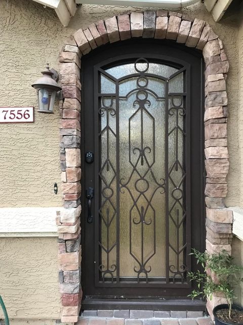 iron front door
