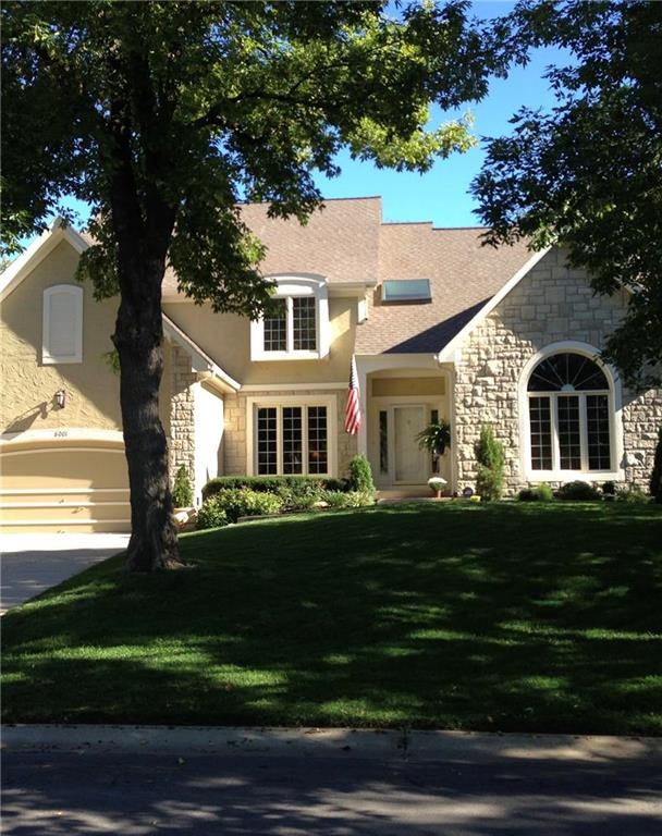 Front view in full summer - lots of dappled shade 