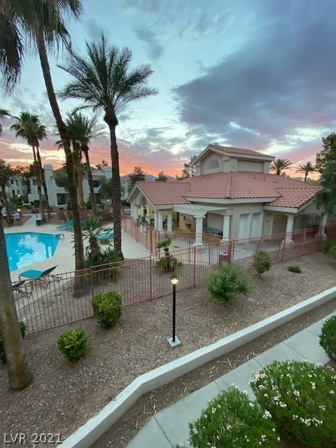 Sunset views from balcony