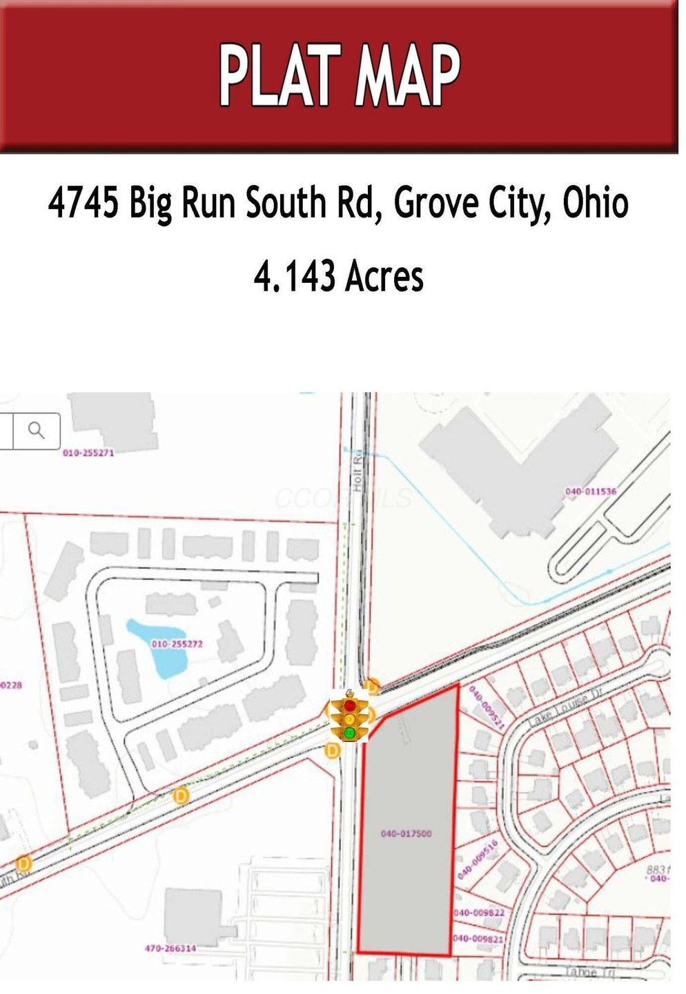 4745 Big Run South Rd MLS Plat Map with