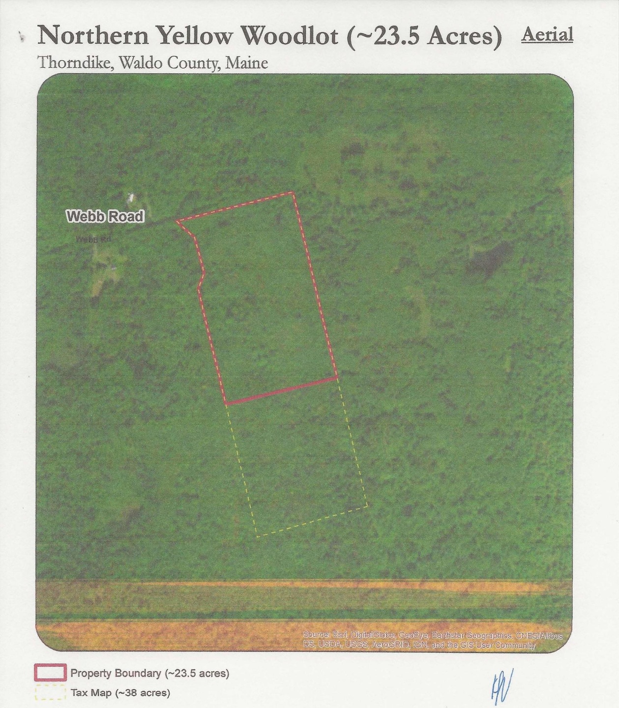 Webb Road Woodlot - map