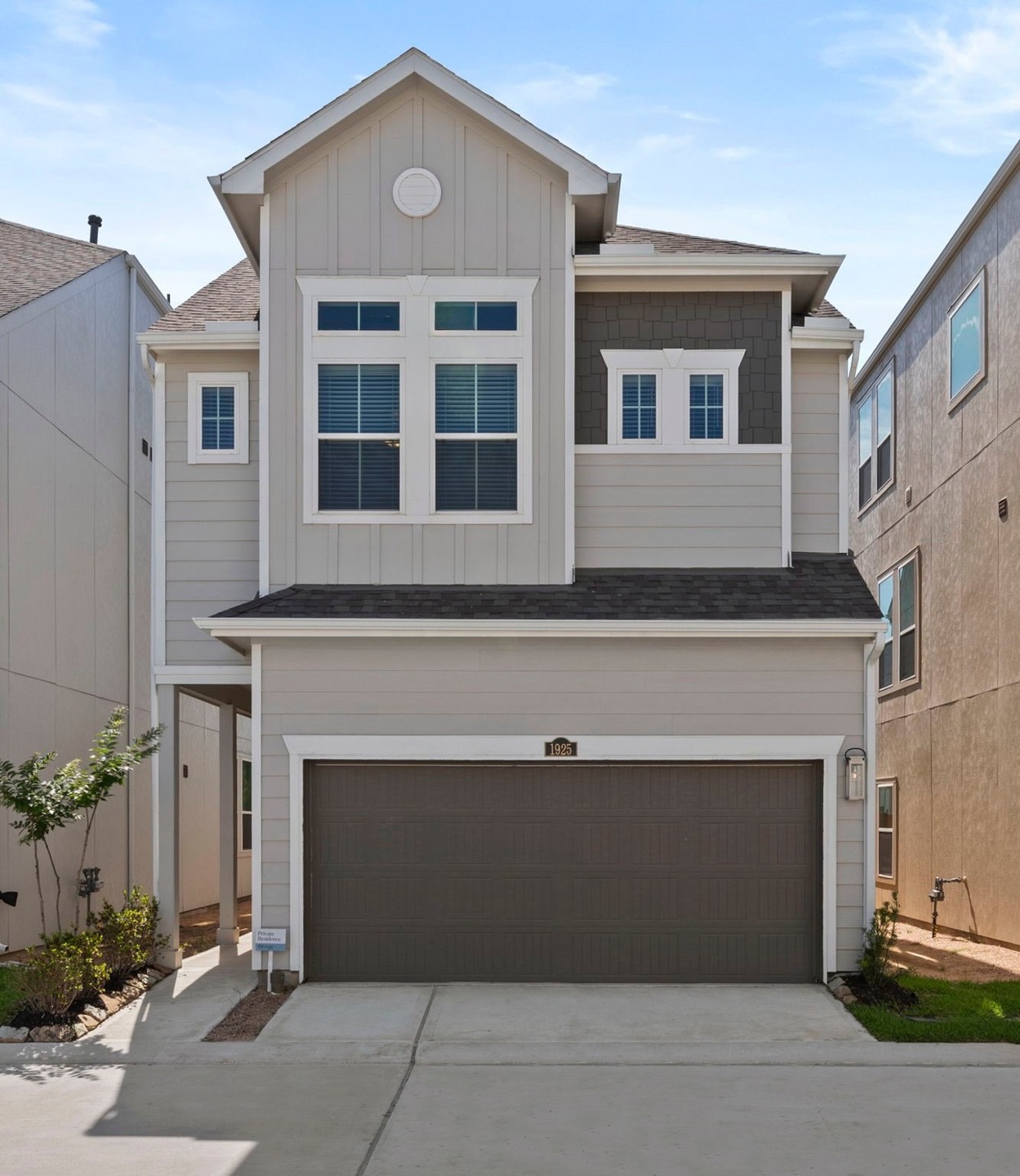 Photos depict a model home built on the same floor