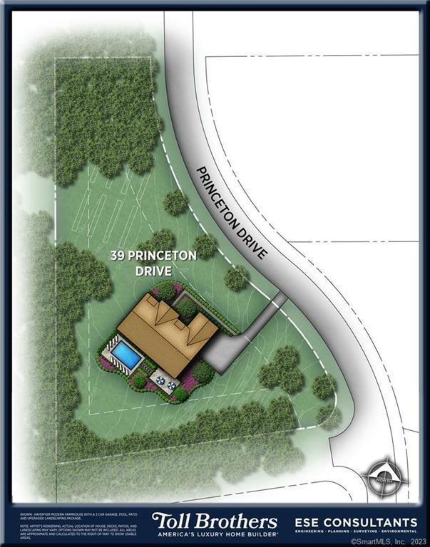 Rendering only to suggest how a home could sit on 