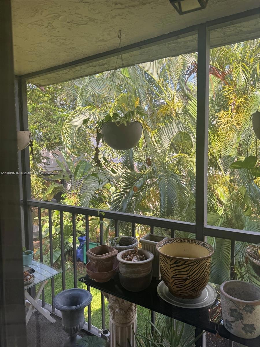 view from balcony