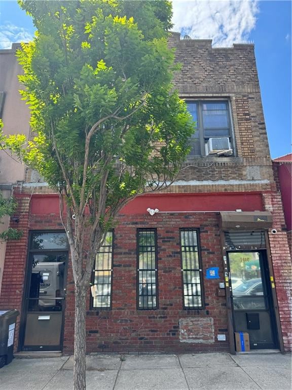 brick front of premises