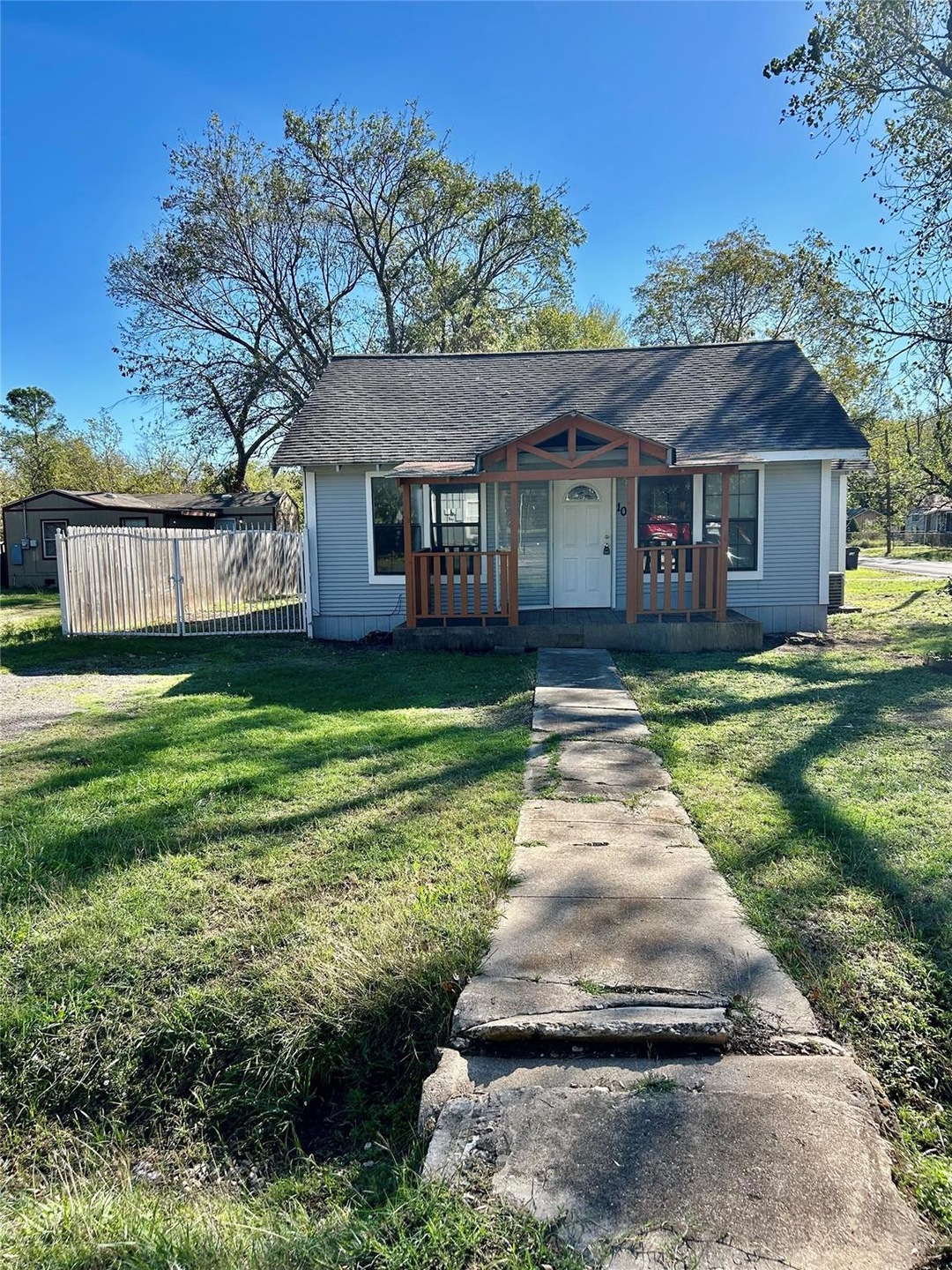 View of front of home with a front yard
