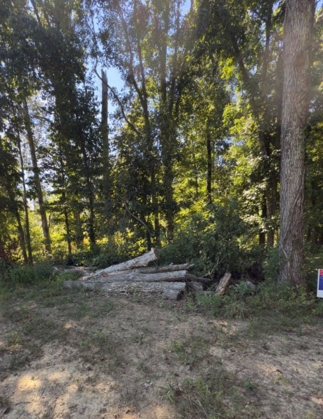 Follow easement to for sale sign. Property starts there you will see 2 large stacks of logs. Follow path on the right