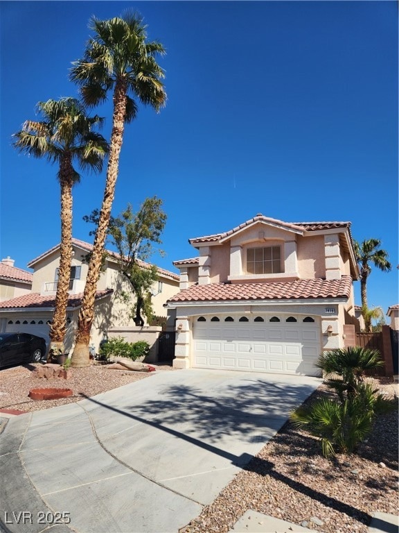 Mediterranean / spanish home featuring stucco sidi