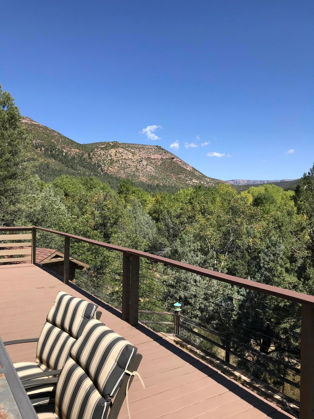VIEWS FROM THE EXPANSIVE DECK
