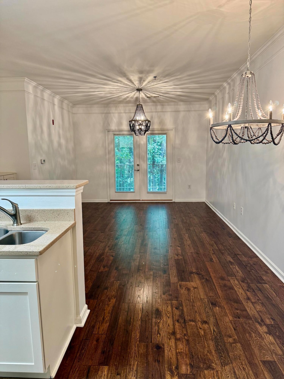 open floor plan living dining