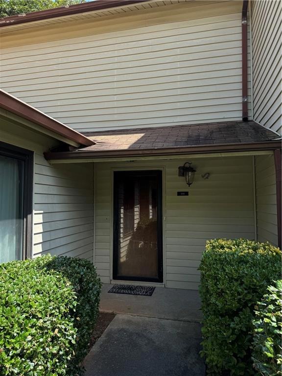 View of exterior entry