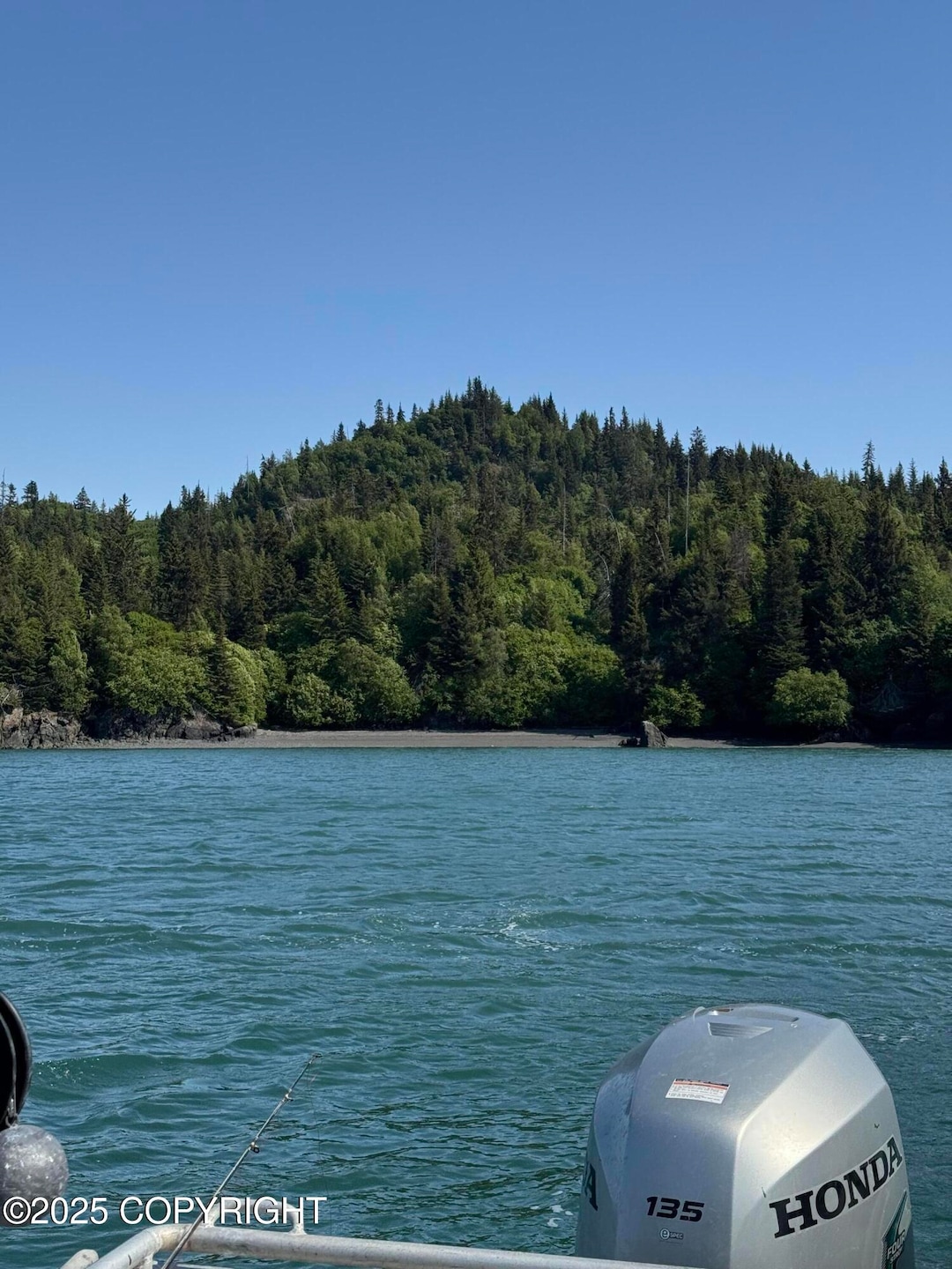 View of the land from water