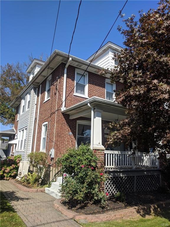 Primarily brick exterior offers good insulation an