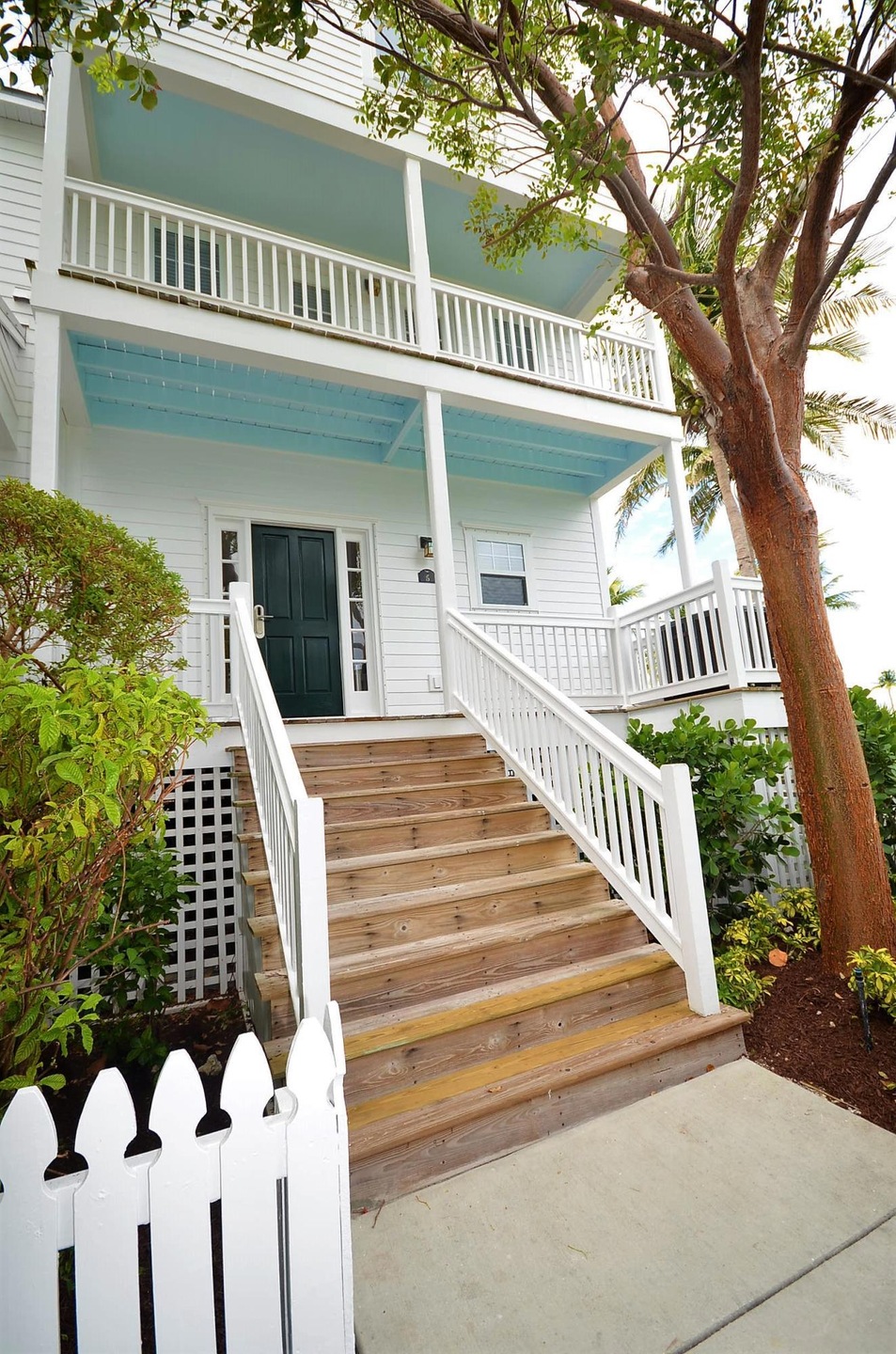 Front entrance of Beach Front Home