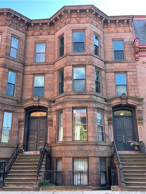 Stately historic brownstone.