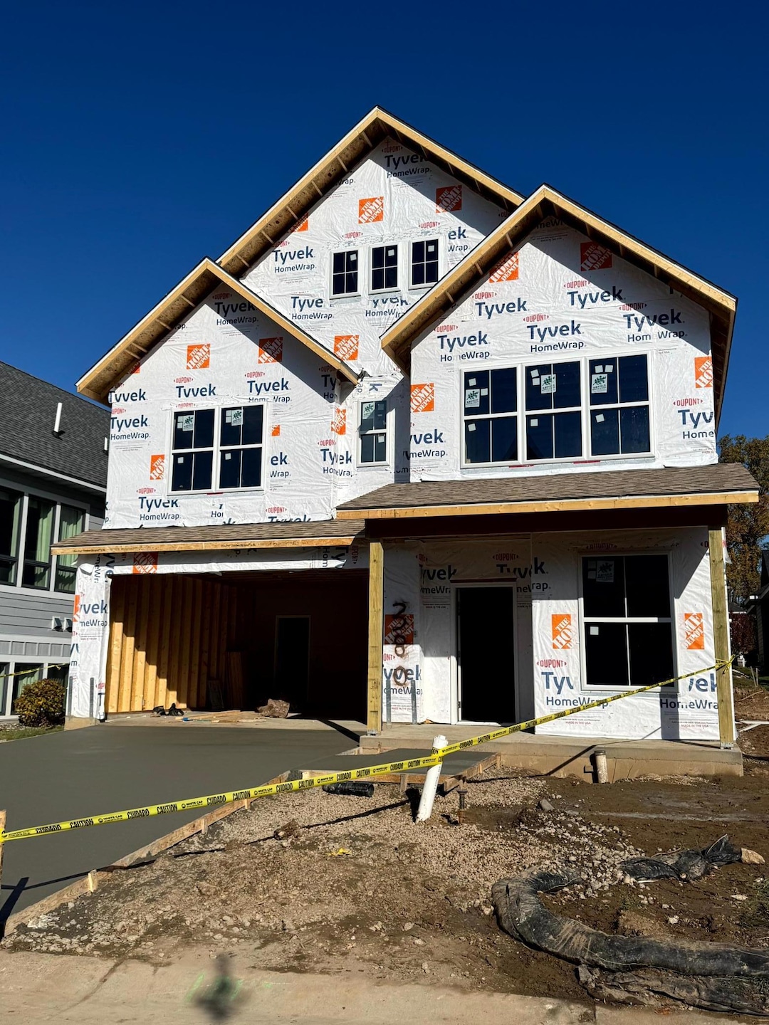 Construction update 10-29-25 - Framing Complete, windows in, plumbing and electrical rough-ins complete!