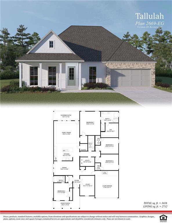 3213 Rousset Ridge Dr, Slidell, LA 70461 - photo 1