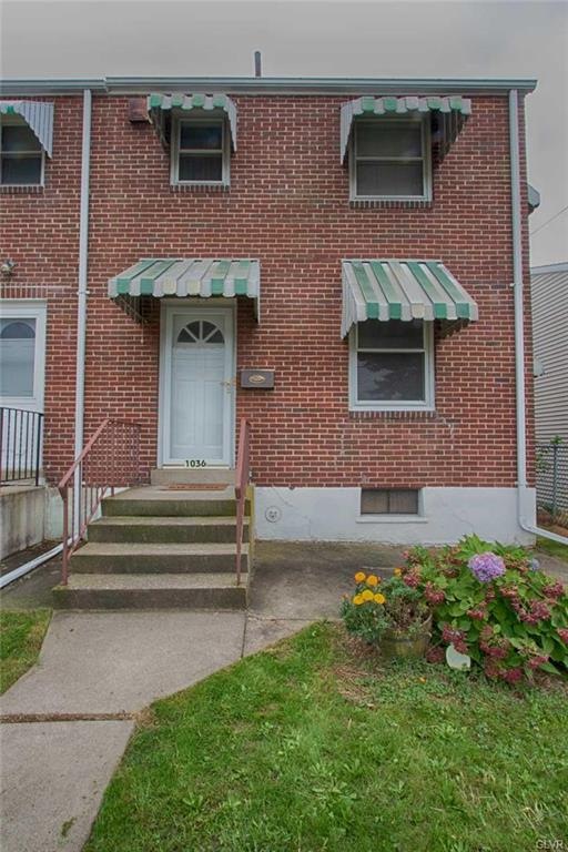 Front of home, end unit.
