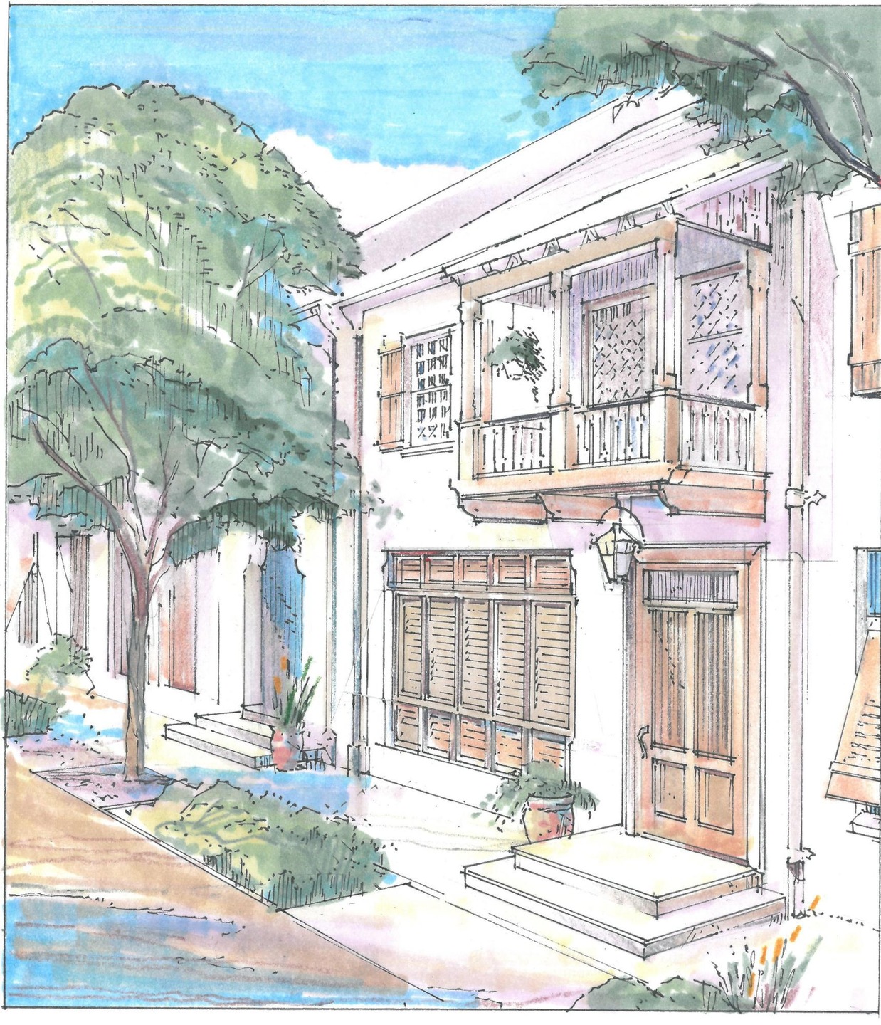 U6 Front Elevation Rendering