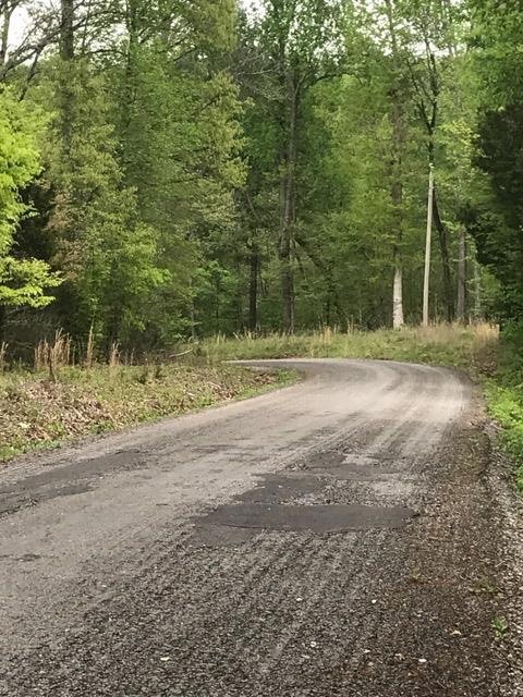 Paved country road with beautiful surroundings