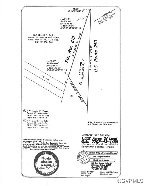 Survey map / technical document