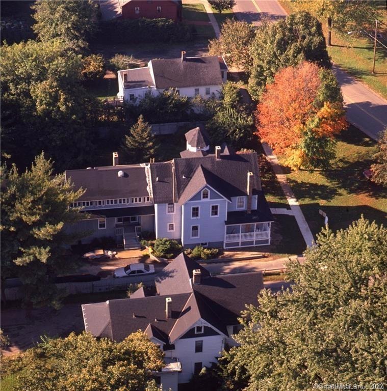 This aerial view gives reveals the expansive space