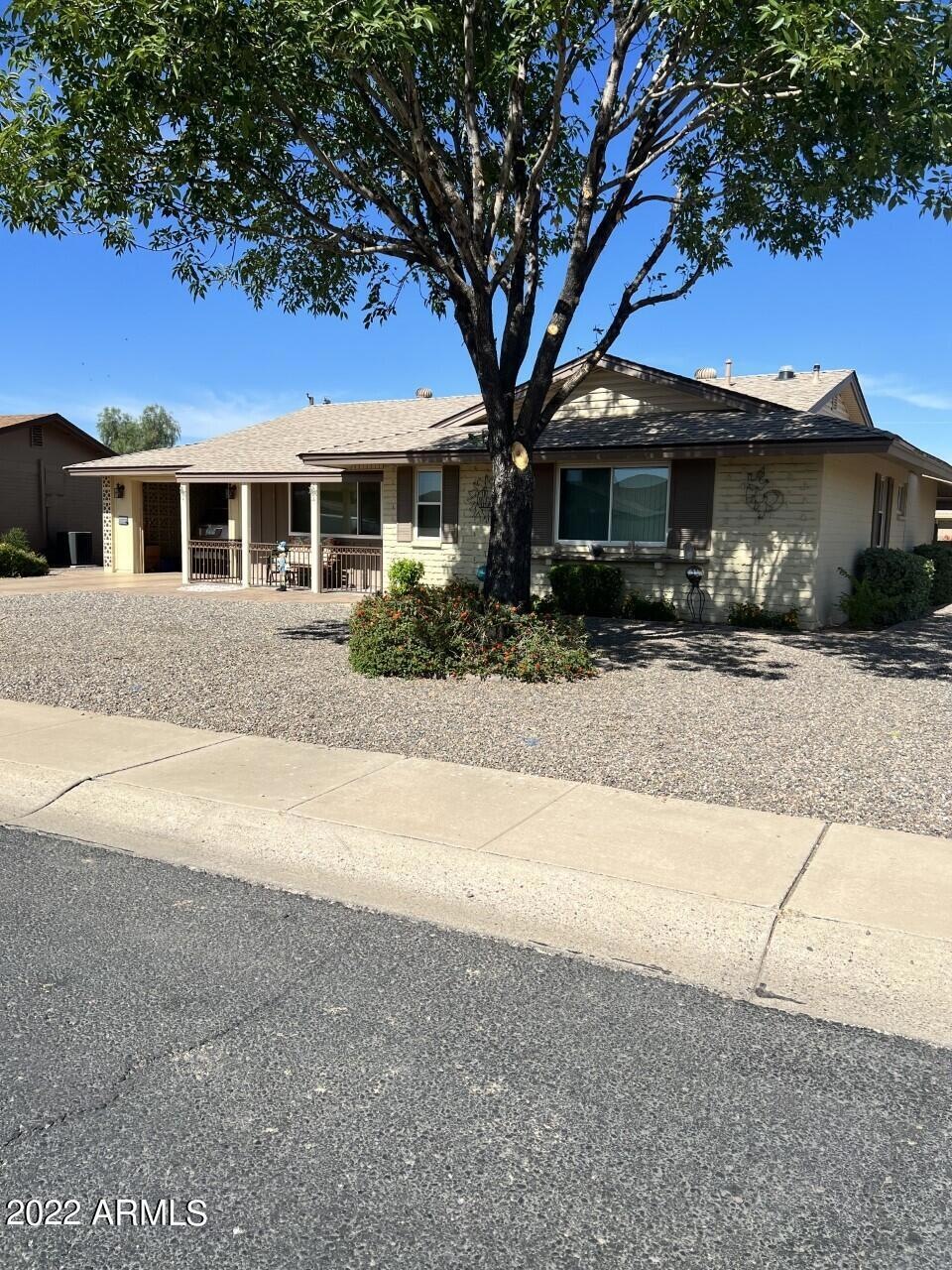 whole front of house with tree