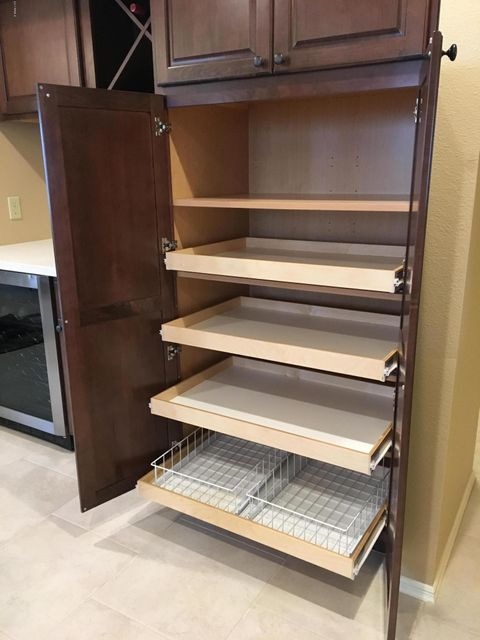 slide out shelves in pantry