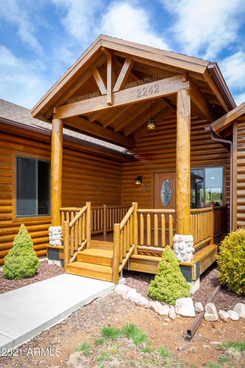 Front Covered Porch Entry