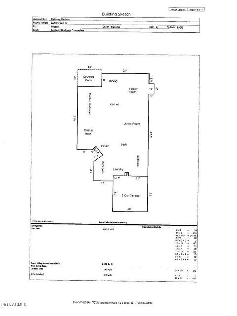 2220 E Fawn Dr Floorplan