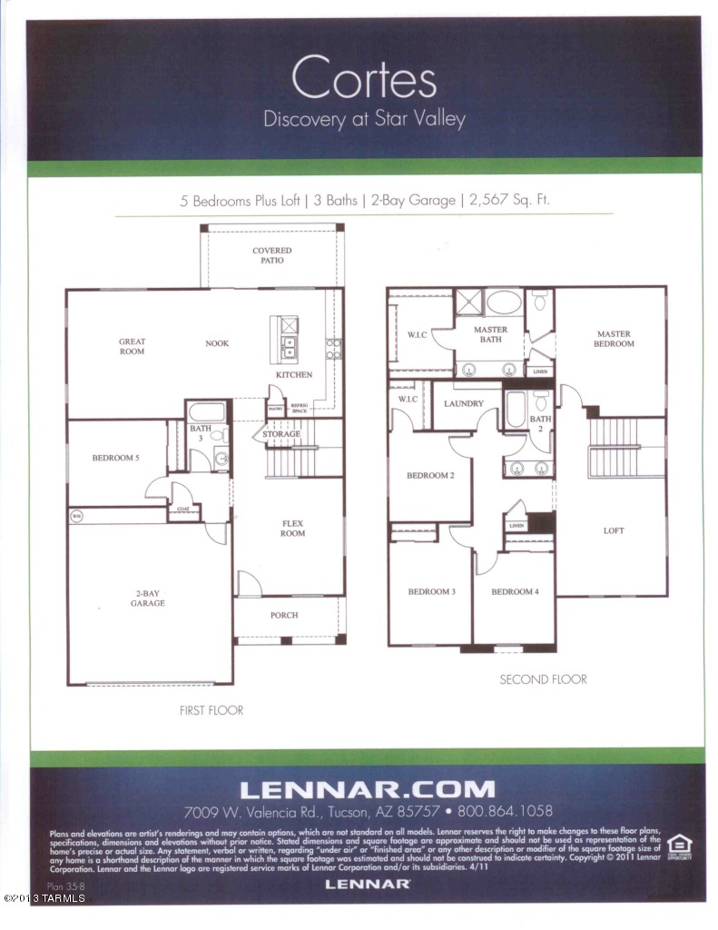 Cortes Star Valley Floorplan MLS