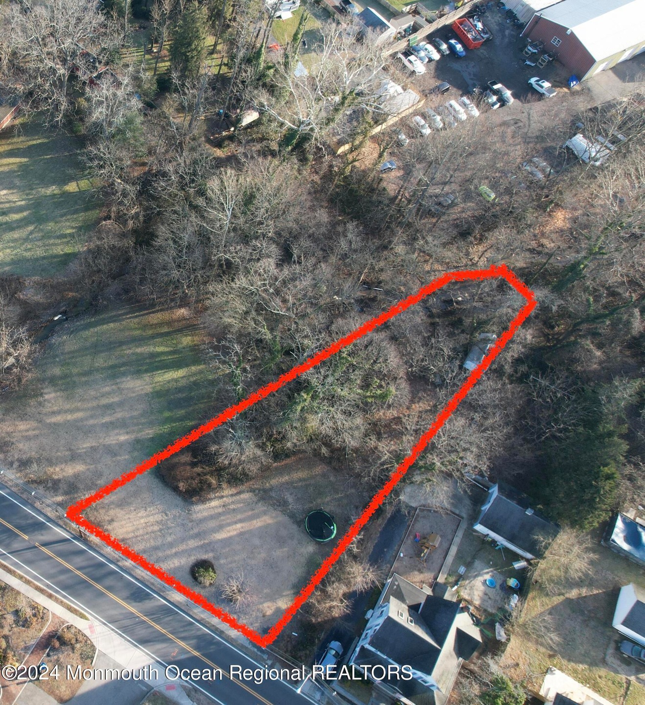 17 evergreen property line