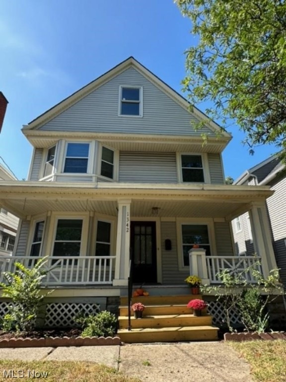 View of Front of house with nice porch.