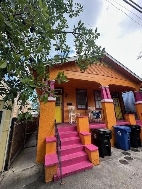 Colorful and charming is the front of 2321 Chartre