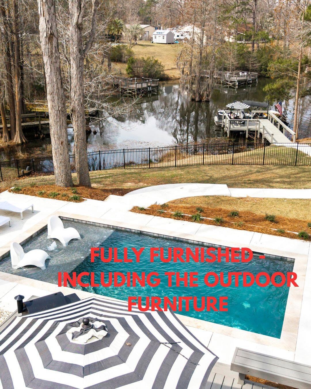FULLY FURNISHED INCLUDING THE OUTDOOR FU