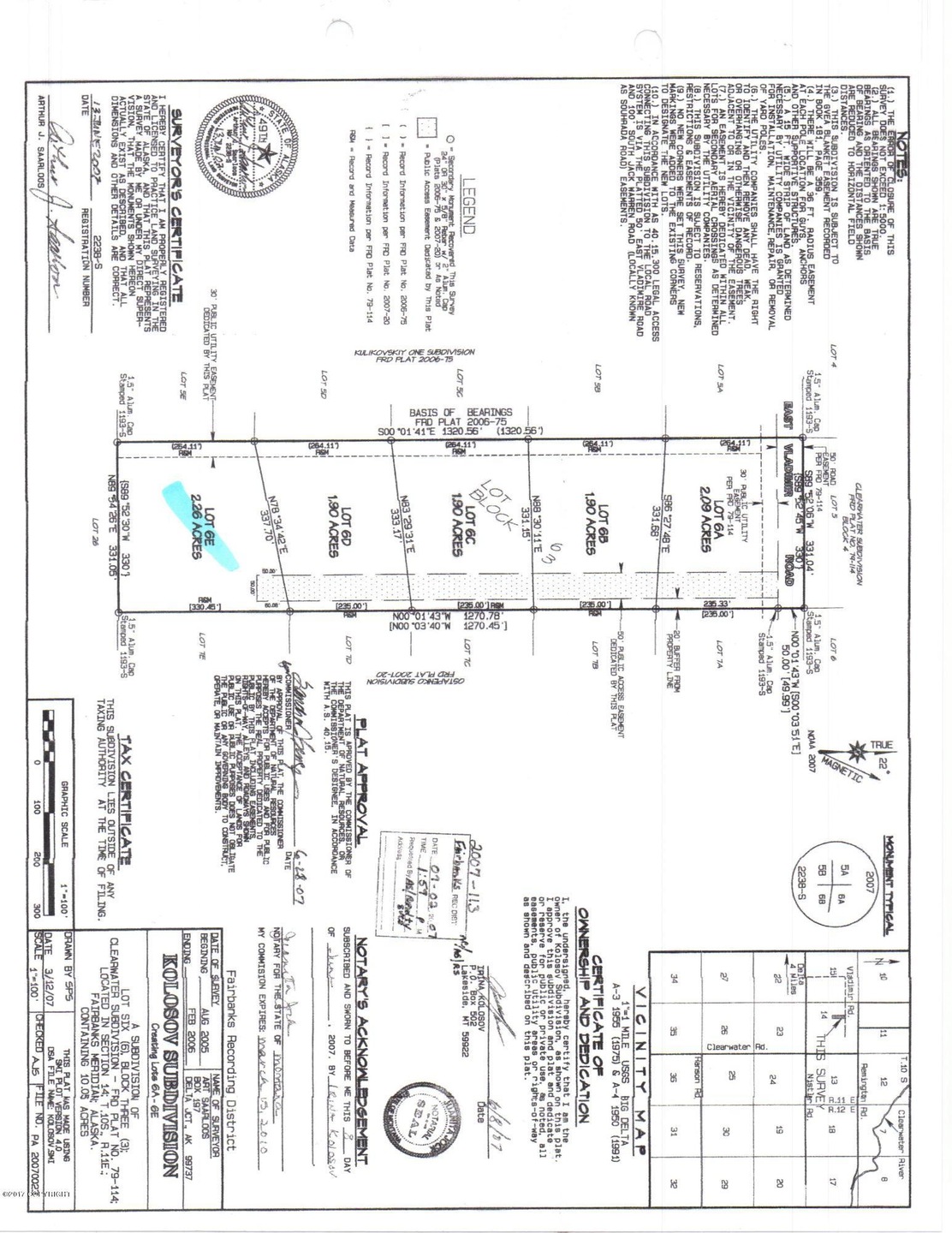 Lot 6E Kolosov Sub