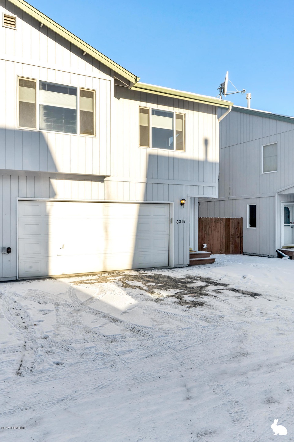 Exterior side of unit