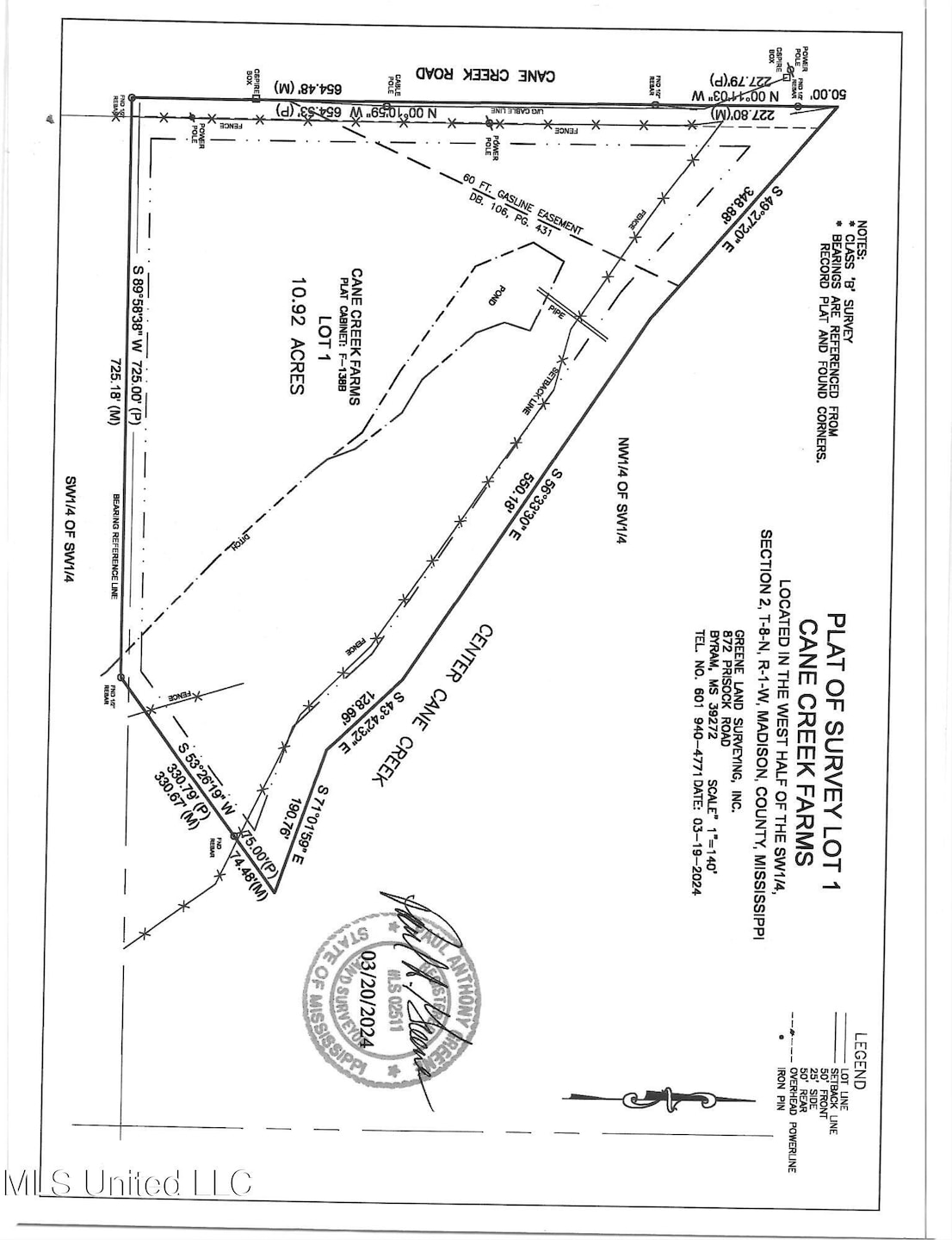cane creek lot 1