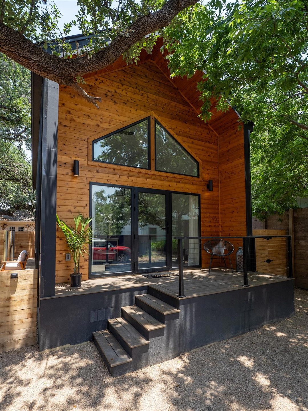 View of rear view of property