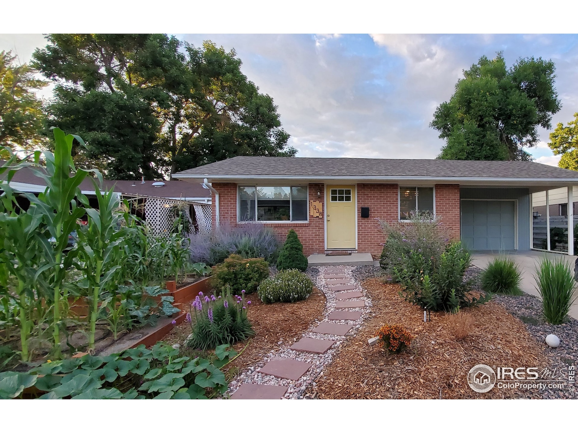 Fully irrigated with thoughtful, low water plant design