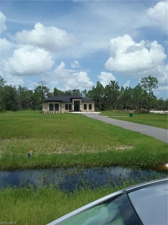 One of three new houses under construction just up