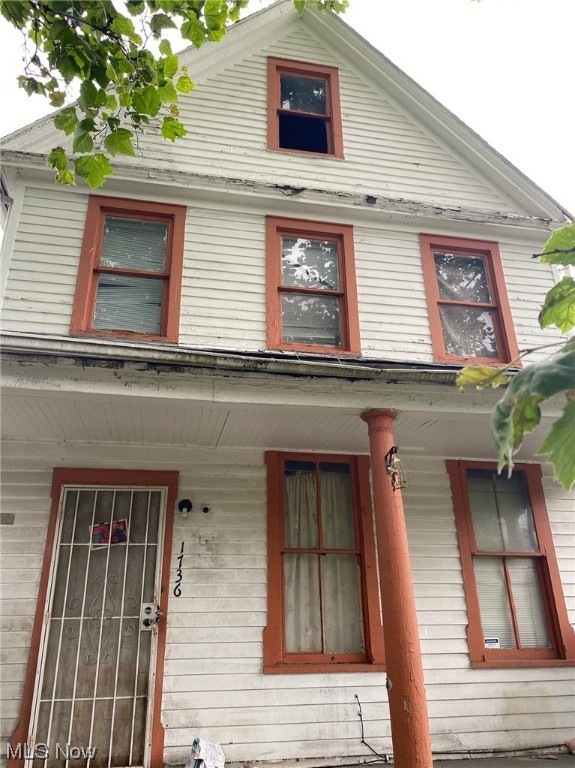 Multi unit property featuring covered porch
