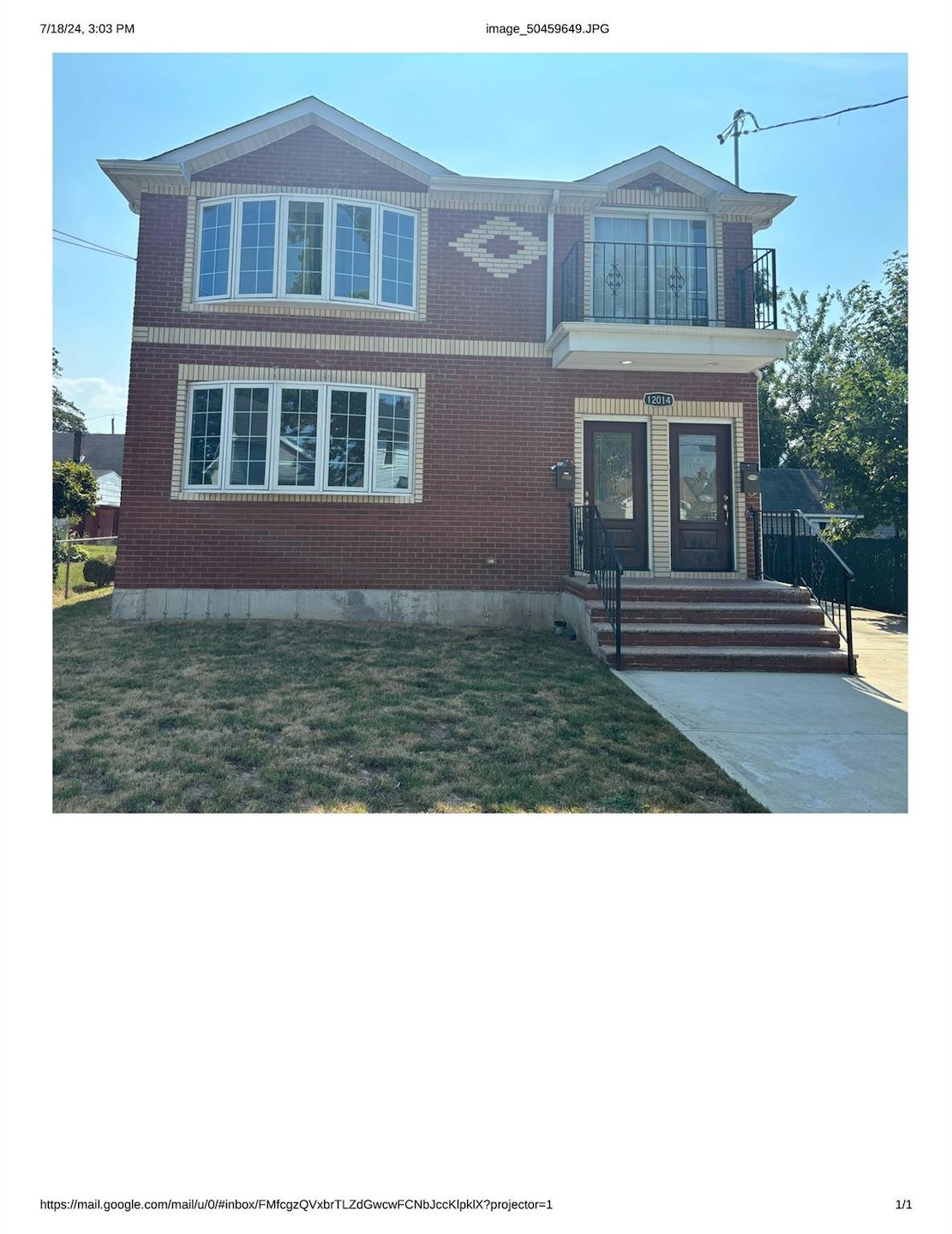 Front of Structure