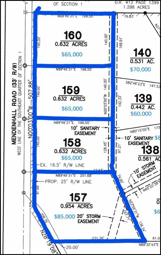 Ph 1 Outlined Lots