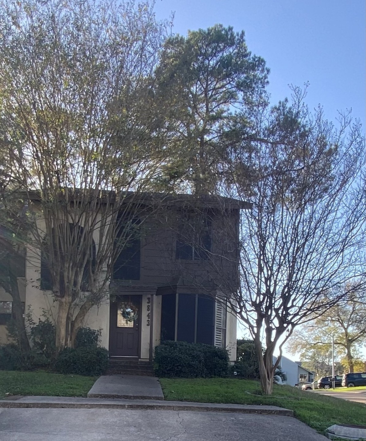 Front of townhome