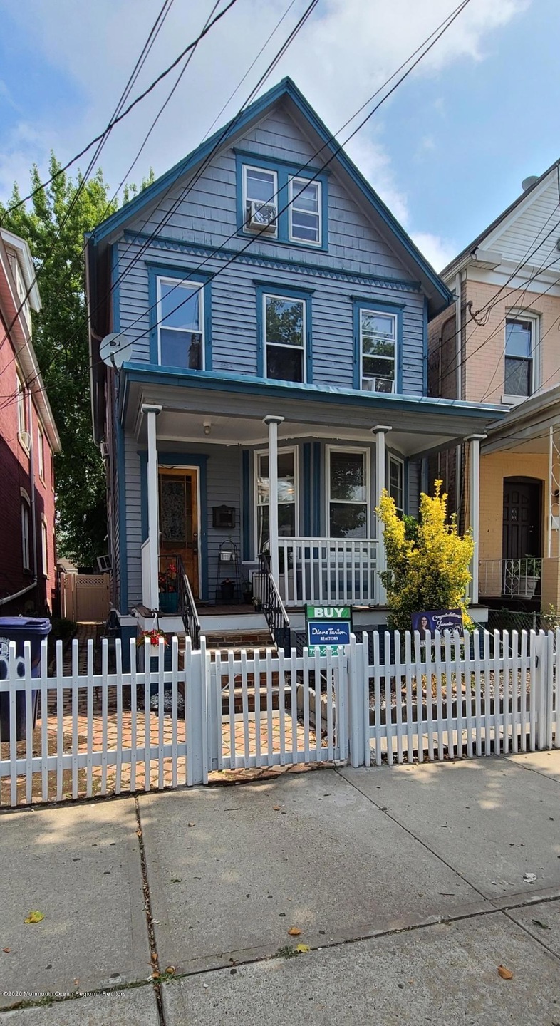 Newly painted front of the house