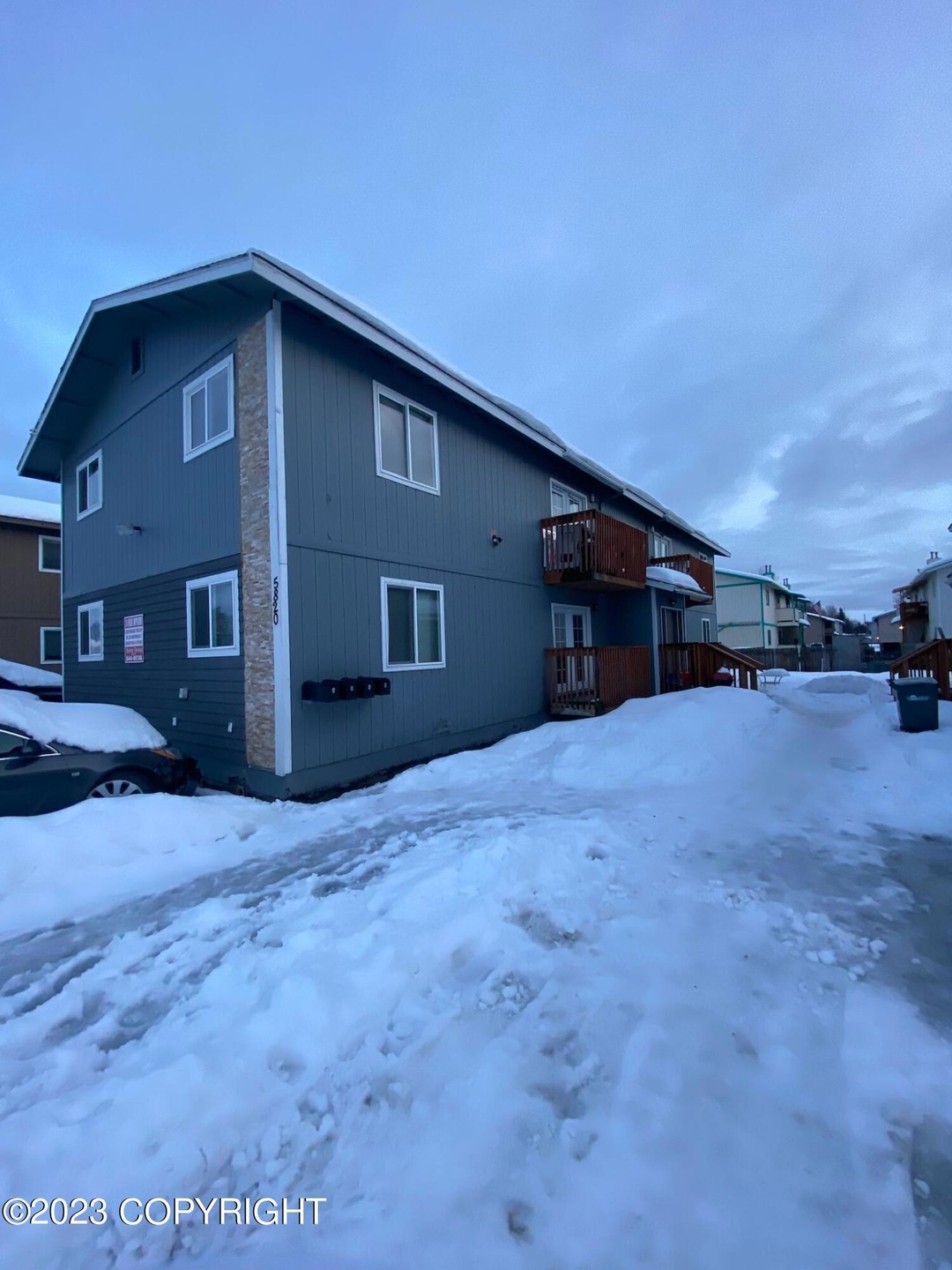 Outside of property